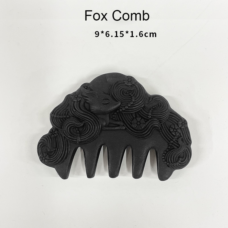 Incense Comb:Aromatherapy Incense Hair Comb Natural Floral Scent Scalp Massage Detangling Comb Stress Relief Relaxing Portable Oriental Hair Grooming Tool