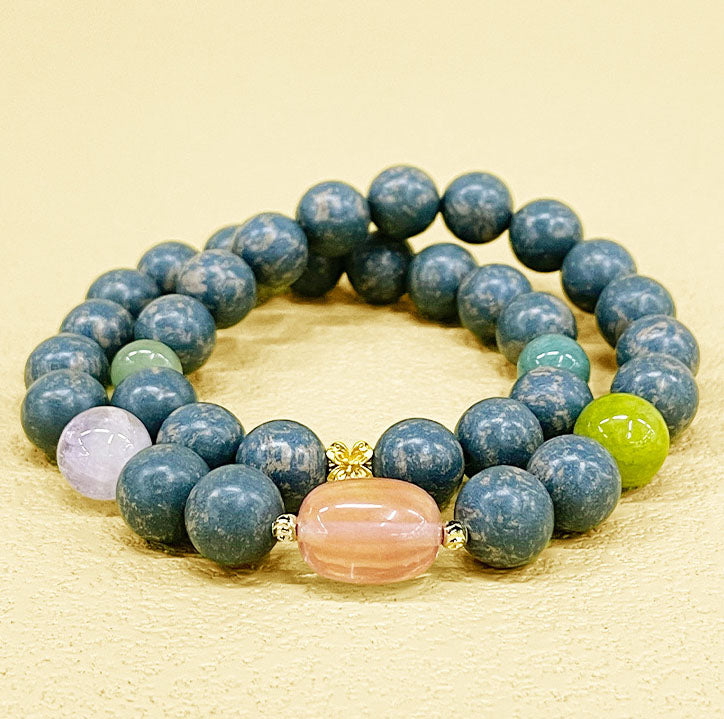 Calming Aromatherapy Incense Bead Bracelet with Agarwood & Ambergris Stress Relief Sleep Aid Clear Brain Fatigue Oriental Scented Jewelry for Men Women