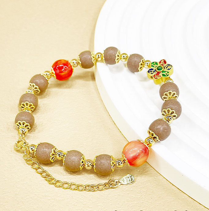 White Ambergris Scented Incense Bead Bracelet Calming Mood Sleep Improving Natural Aromatherapy Wrist Jewelry