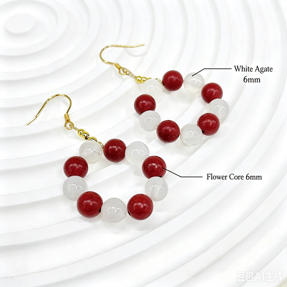 Traditional Natural Blended Herbal Incense Bead Earrings Long Tassel Dangle Earrings Stress Relief Aroma Wellness Oriental Fashion Jewelry