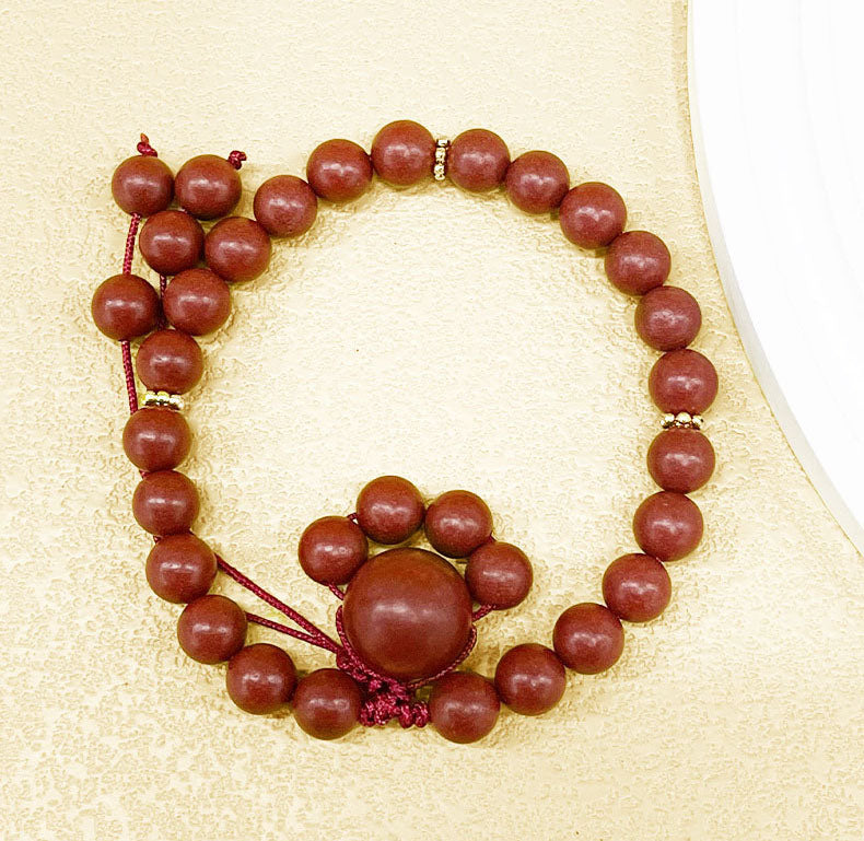 Rose Fragrance Herbal Incense Bead Bracelet | Relaxing Floral Aromatherapy Wrist Jewelry