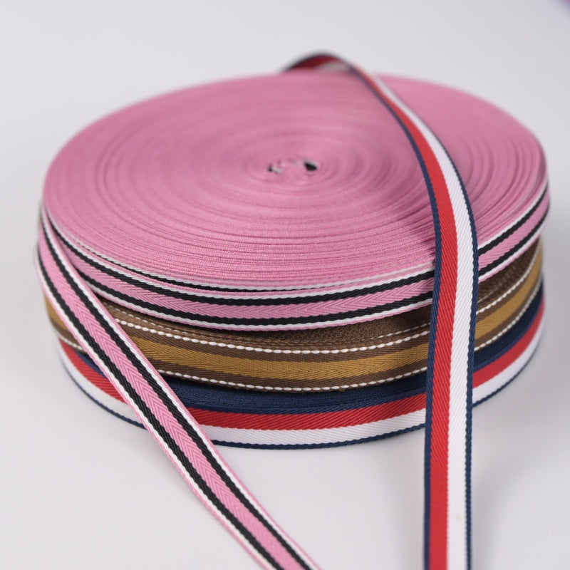 Striped Twill Webbing Tape (Polyester Strap)