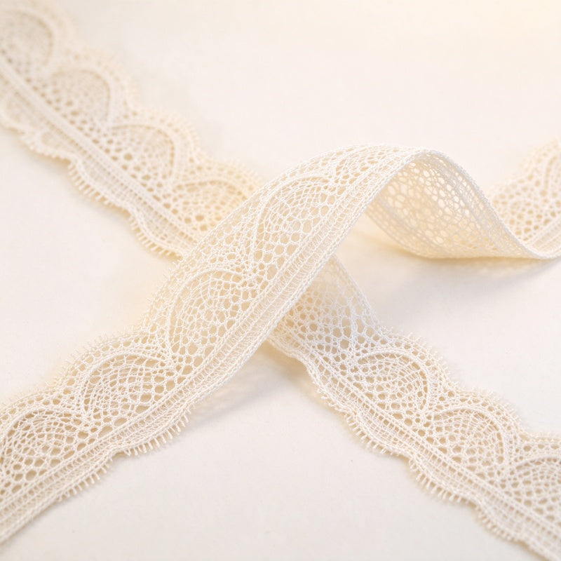Nylon Lace Trim (Scalloped / Eyelash Lace Ribbon)