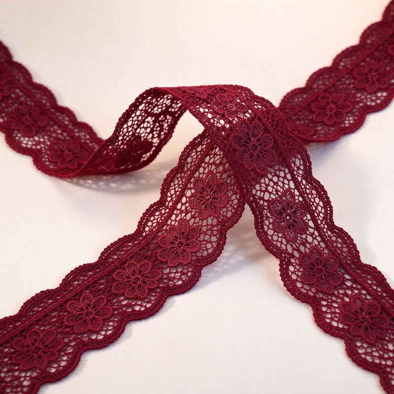Nylon Lace Trim (Scalloped / Eyelash Lace Ribbon)