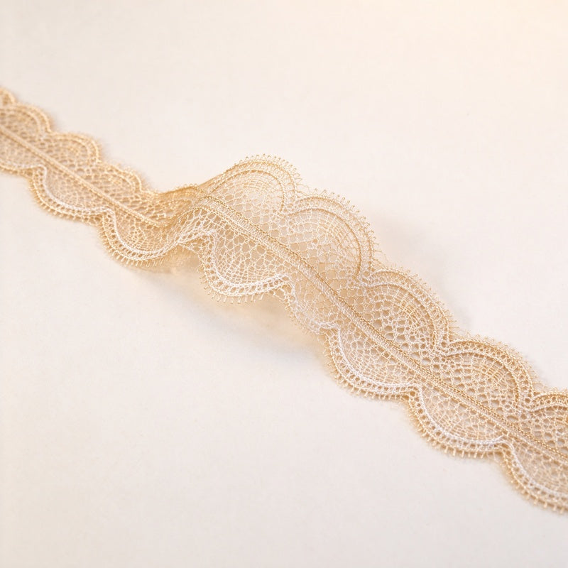 Nylon Lace Trim (Scalloped / Eyelash Lace Ribbon)
