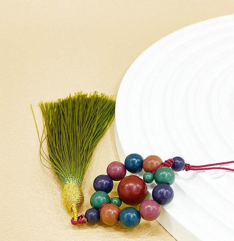 Natural Herbal Incense Bead Car Hanging Ornament Car Air Freshener Relieve Driving Fatigue Motion Sickness Stress Relief Oriental Aromatherapy Car Accessory