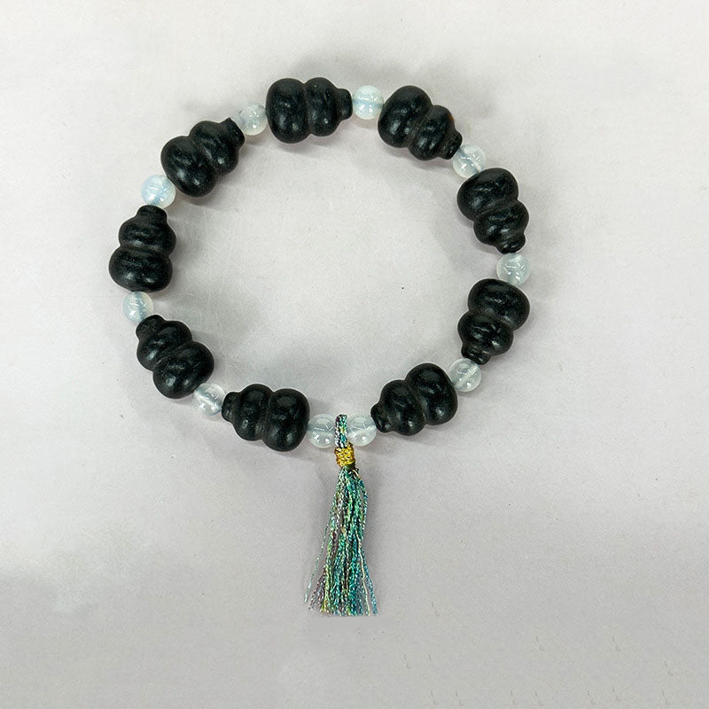 Gourd Incense Bead:Traditional Oriental Aromatherapy Incense Bead Bracelet Gourd Charm Lucky Scented Beaded Jewelry for Men Women