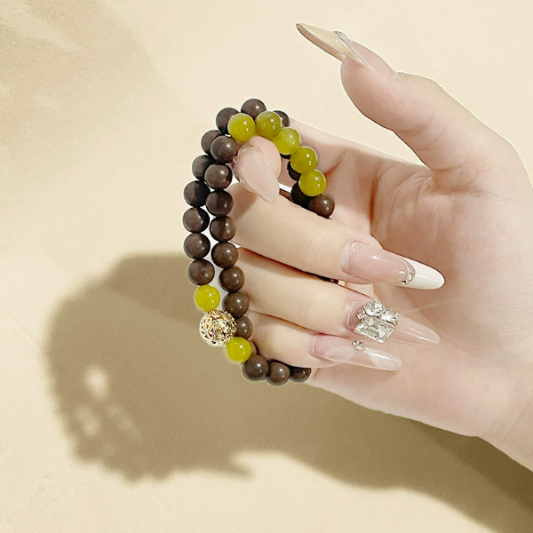 Oriental Herbal Incense Bead Bracelet Long Lasting Scent Stress Relief Wellness Aromatherapy Bracelet