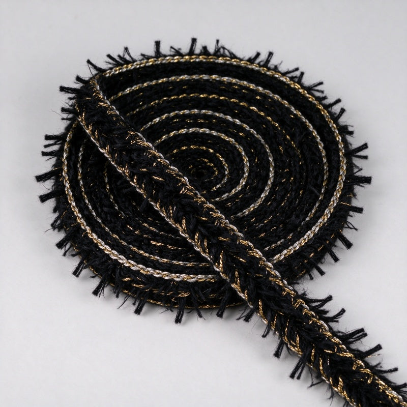 Tweed-Style Fringe Trim / Boucle Edge Tape