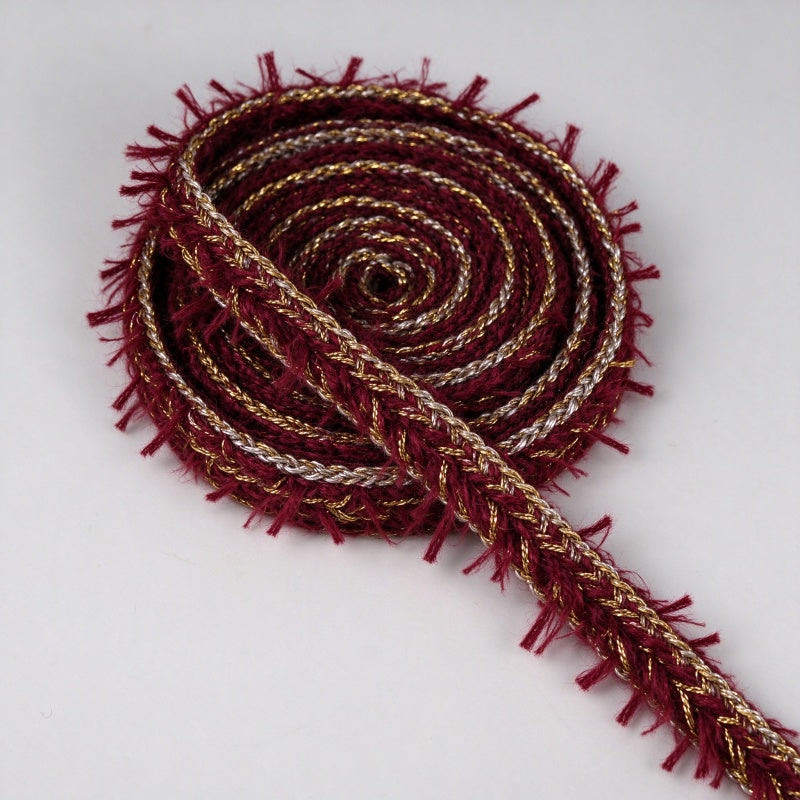 Tweed-Style Fringe Trim / Boucle Edge Tape
