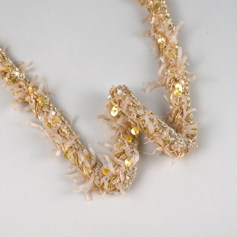 Tweed-Style Fringe Trim / Boucle Edge Tape