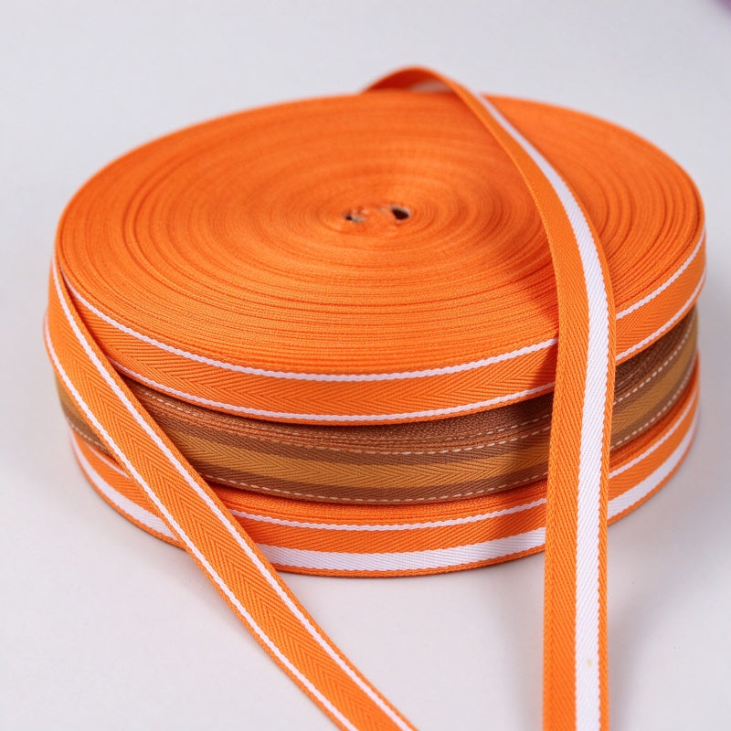 Striped Twill Webbing Tape (Polyester Strap)