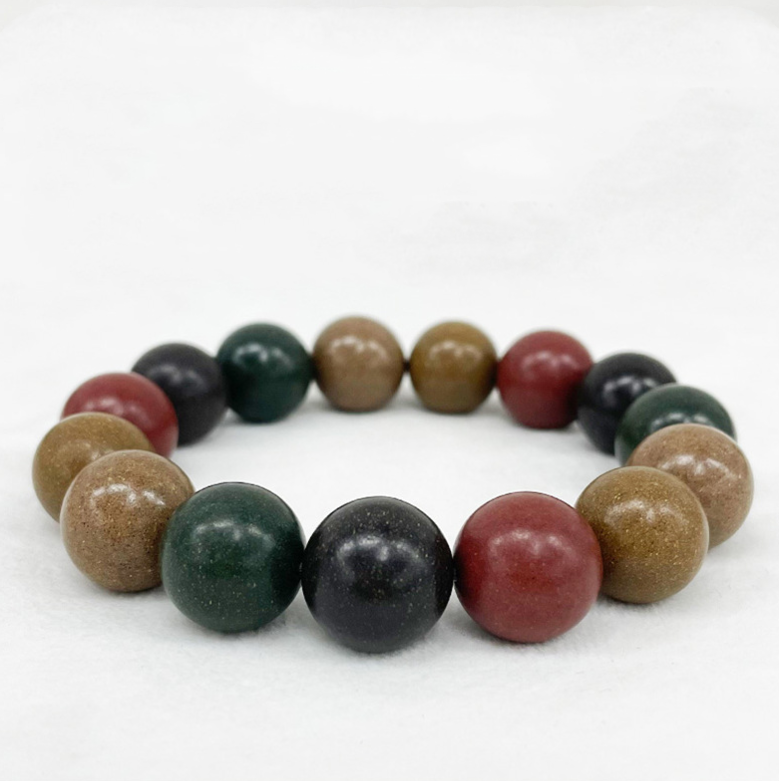 Five Elements Incense Bead Bracelet Handcrafted Chinese Herbal Aroma Energy Balance Feng Shui Meditation Jewelry Gift