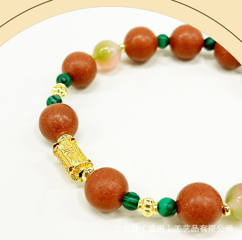 Empress Meridian Scented Incense Bead Bracelet | Relaxing Portable Herbal Aromatherapy Jewelry