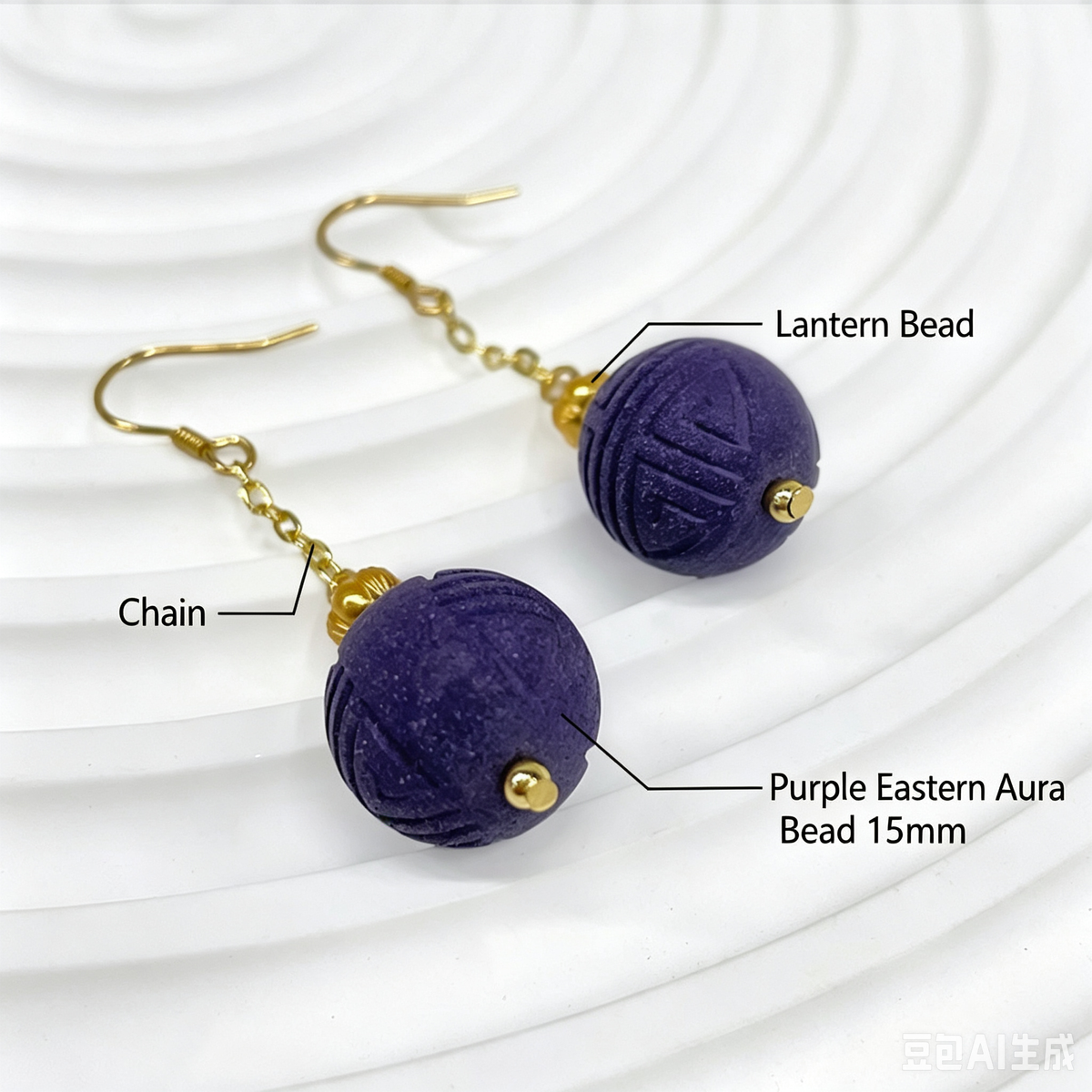 Traditional Natural Blended Herbal Incense Bead Earrings Long Tassel Dangle Earrings Stress Relief Aroma Wellness Oriental Fashion Jewelry