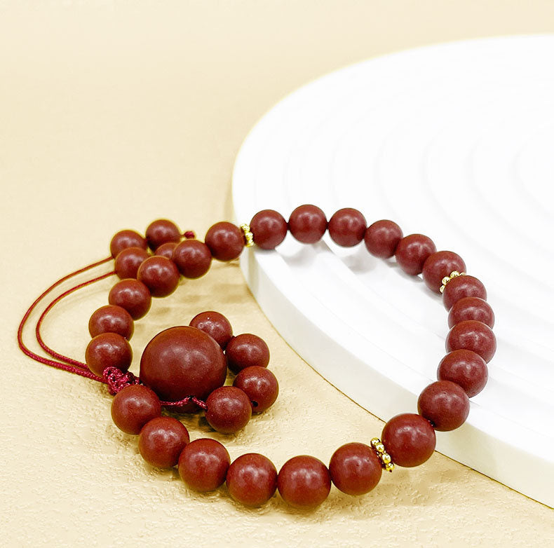 Rose Fragrance Herbal Incense Bead Bracelet | Relaxing Floral Aromatherapy Wrist Jewelry