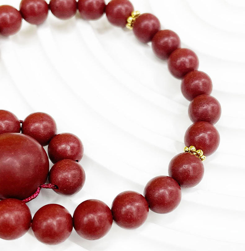 Rose Fragrance Herbal Incense Bead Bracelet | Relaxing Floral Aromatherapy Wrist Jewelry