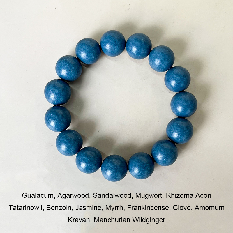 Multi-color Series: Handmade Natural Chinese Herbal Incense Beads Oriental Wearable Aromatherapy Fragrance Beads Stress Relief Relax Scent Bead Pendant