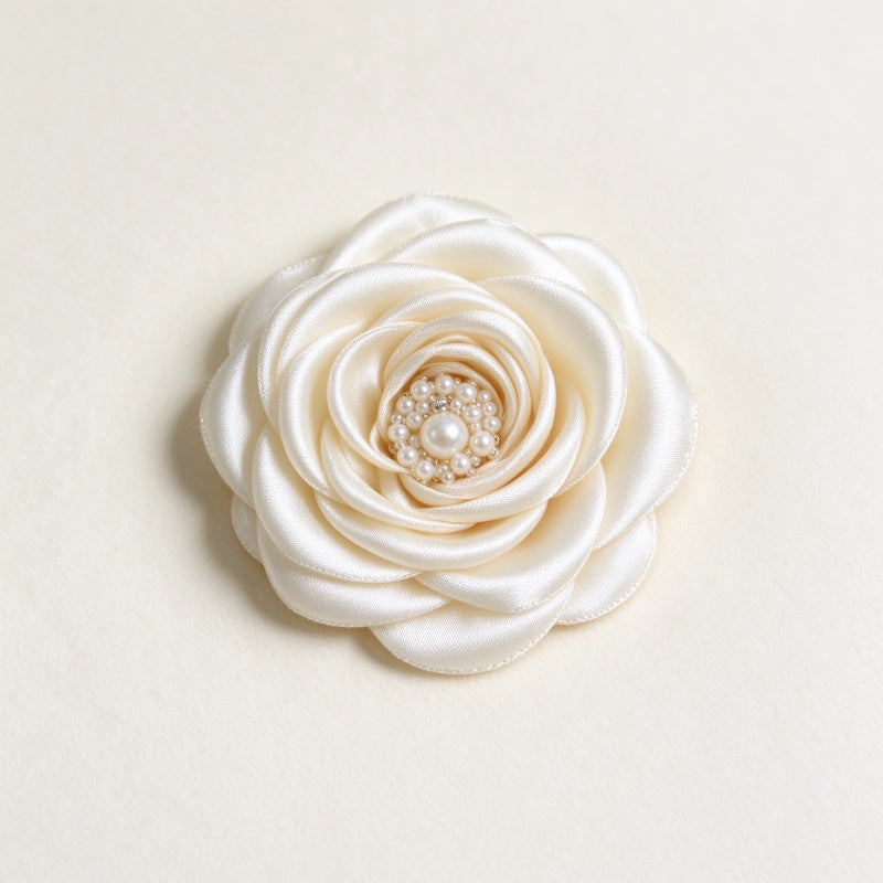 3D Beaded & Chiffon Flower Applique (Garment Embellishment)