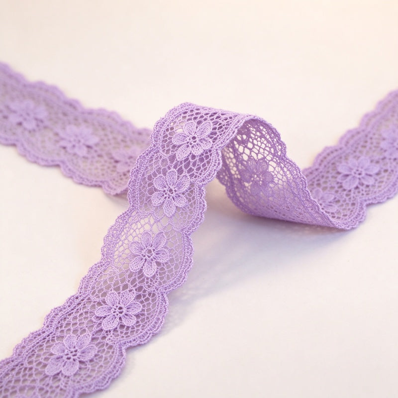 Nylon Lace Trim (Scalloped / Eyelash Lace Ribbon)
