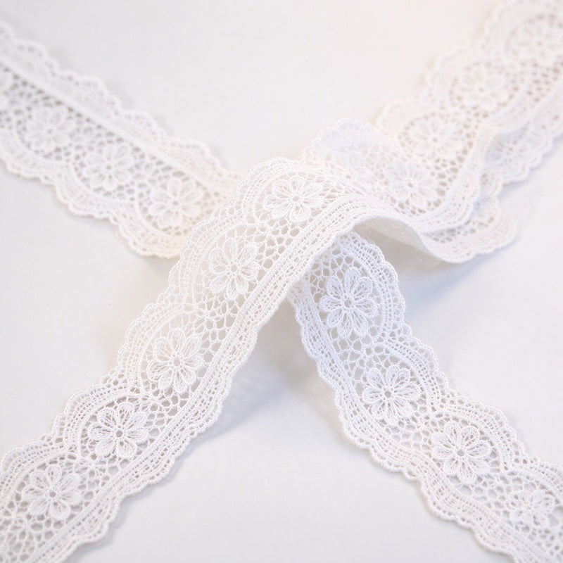 Nylon Lace Trim (Scalloped / Eyelash Lace Ribbon)