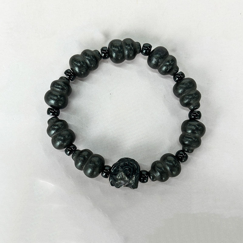 Gourd Incense Bead：Traditional Oriental Aromatherapy Incense Bead Bracelet Gourd Charm Lucky Scented Beaded Jewelry for Men Women