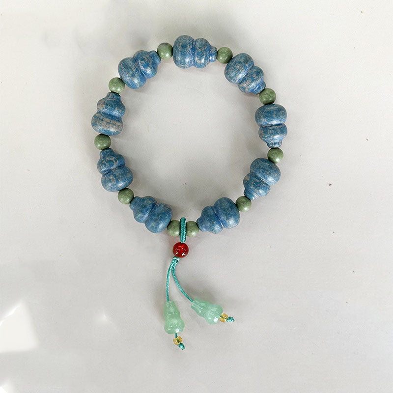 Gourd Incense Bead：Traditional Oriental Aromatherapy Incense Bead Bracelet Gourd Charm Lucky Scented Beaded Jewelry for Men Women