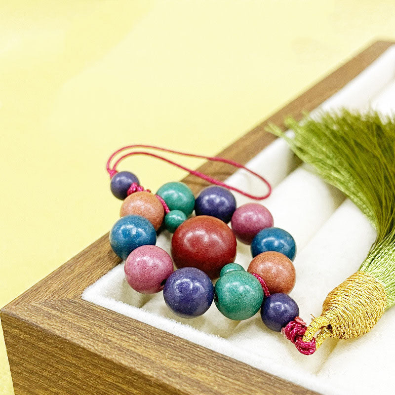 Natural Herbal Incense Bead Car Hanging Ornament Car Air Freshener Relieve Driving Fatigue Motion Sickness Stress Relief Oriental Aromatherapy Car Accessory