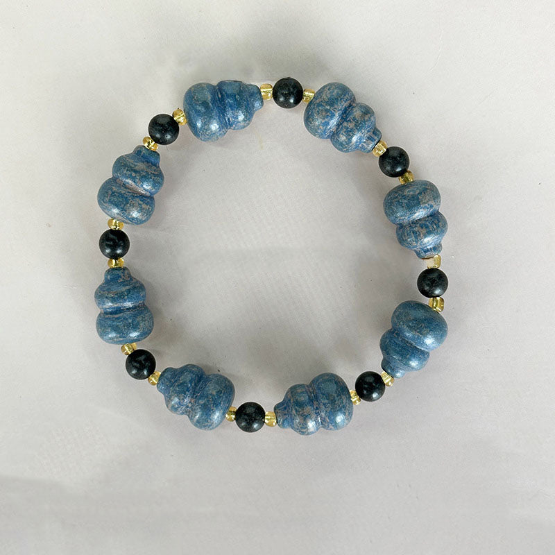 Gourd Incense Bead：Traditional Oriental Aromatherapy Incense Bead Bracelet Gourd Charm Lucky Scented Beaded Jewelry for Men Women