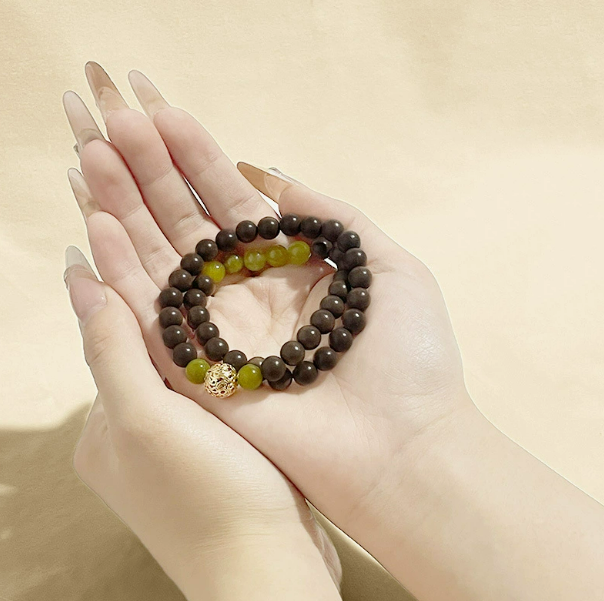 Oriental Herbal Incense Bead Bracelet Long Lasting Scent Stress Relief Wellness Aromatherapy Bracelet