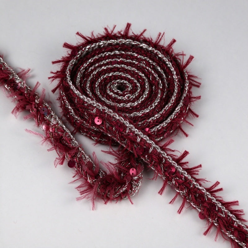 Tweed-Style Fringe Trim / Boucle Edge Tape
