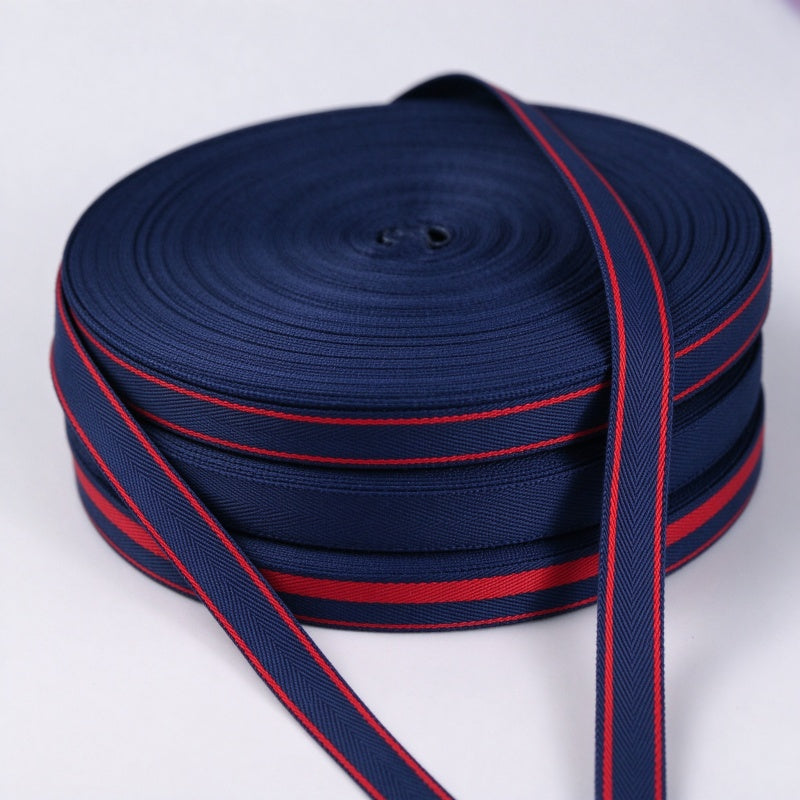 Striped Twill Webbing Tape (Polyester Strap)