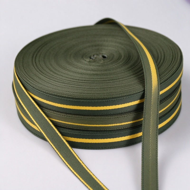 Striped Twill Webbing Tape (Polyester Strap)