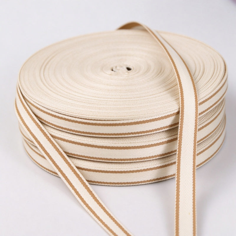 Striped Twill Webbing Tape (Polyester Strap)