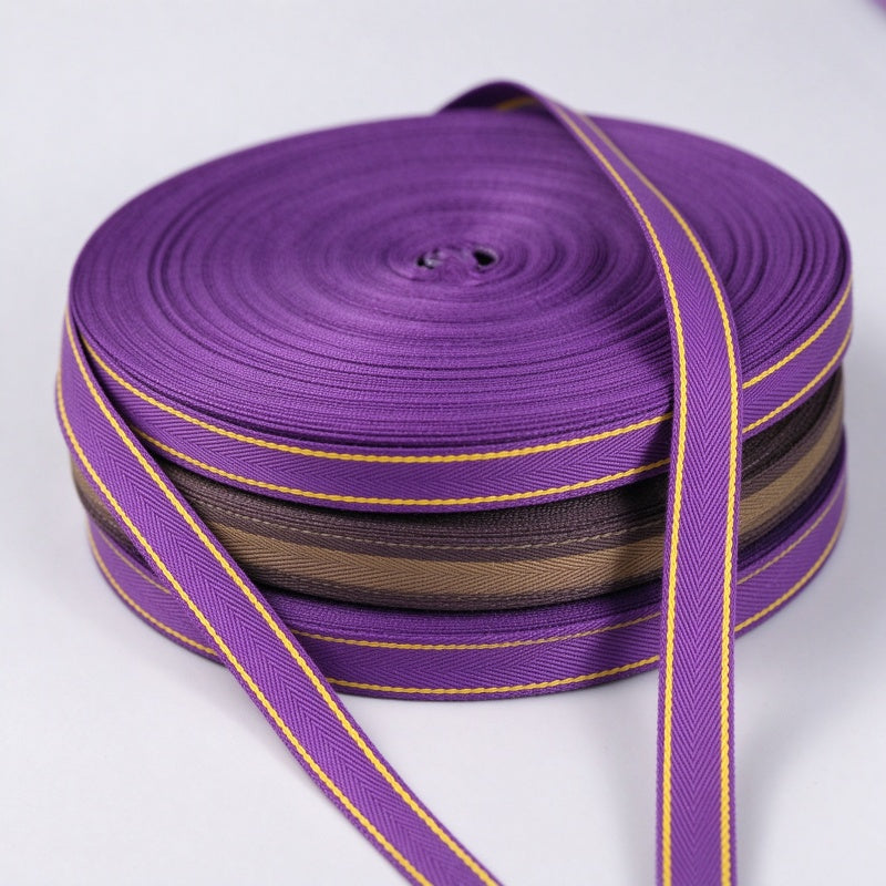 Striped Twill Webbing Tape (Polyester Strap)